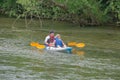 Couple Kayaking on the Roanoke River